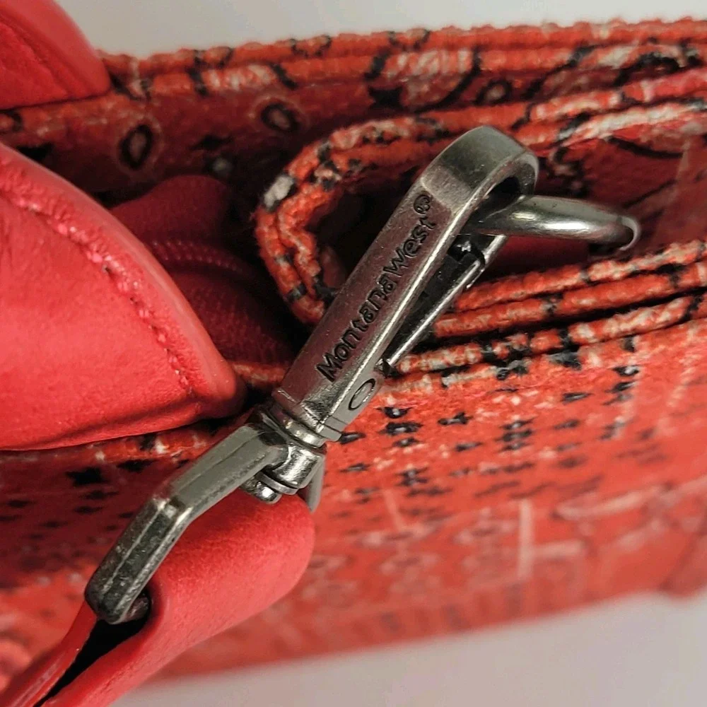 Montana West Red Bandana‎ Paisley Crossbody Tote Guitar Strap NWOT